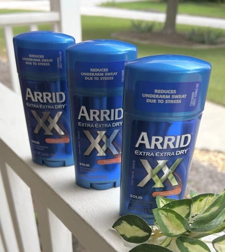 Customer photo review of Arrid Extra Dry Wide Regular Solid Antiperspirant & Deodorant Stick  2.6 oz - 12 Pack
