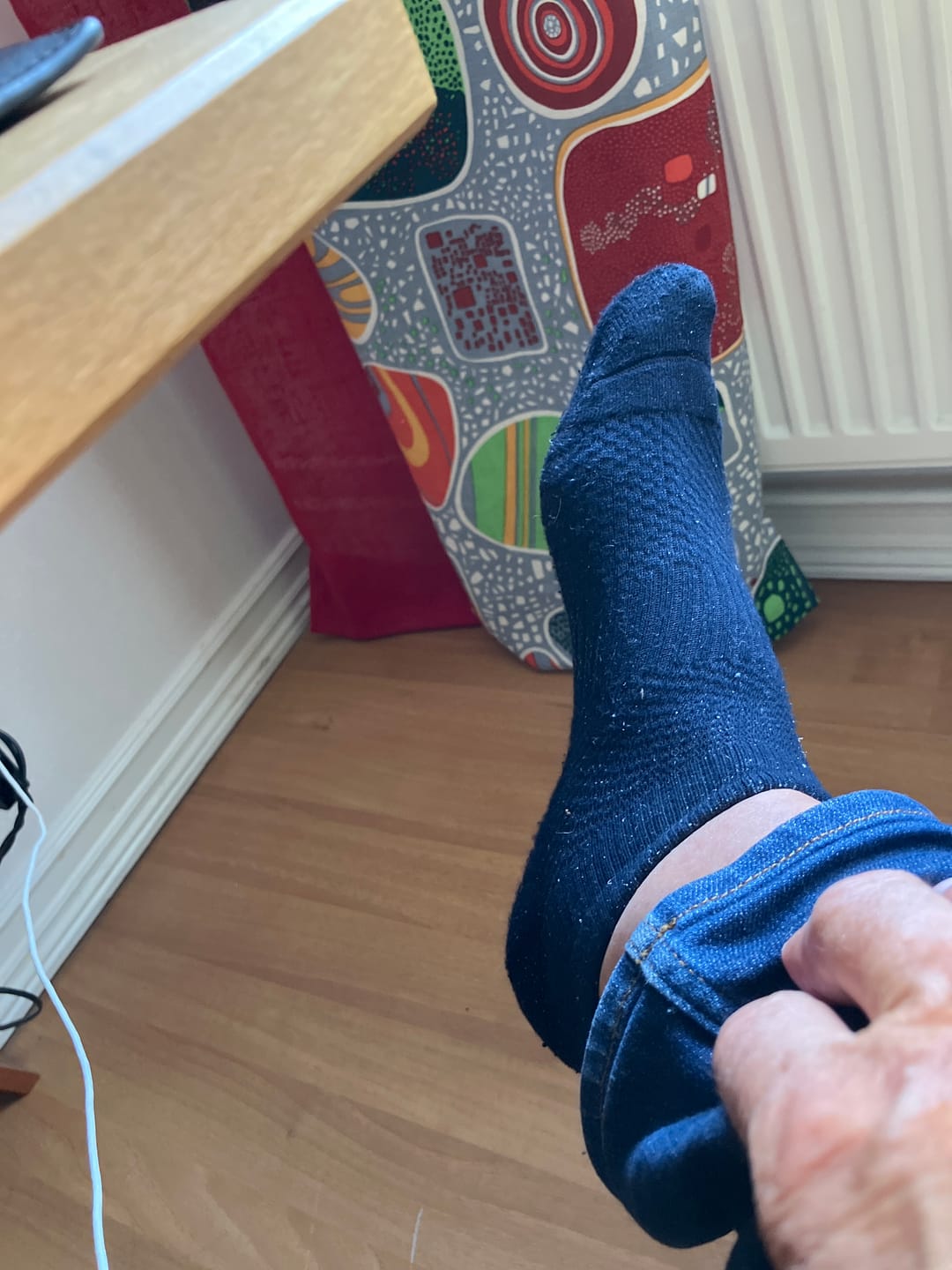 Customer photo review of Ankelstrumpor i bambu med mild kompression
