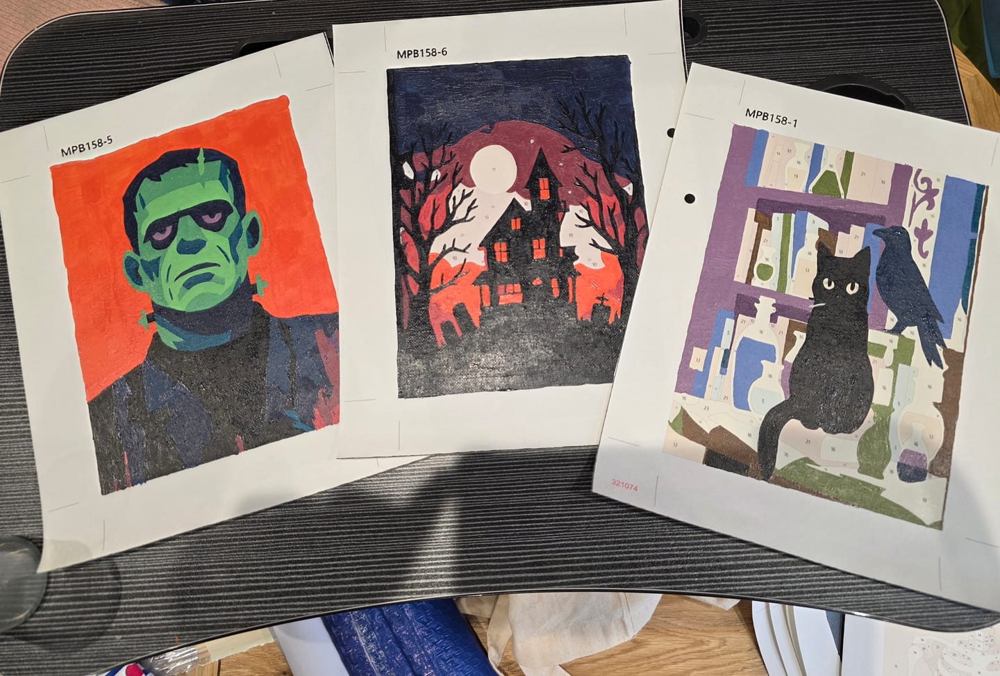 Customer photo review of 6 Mini Paintings - Halloween Night Set