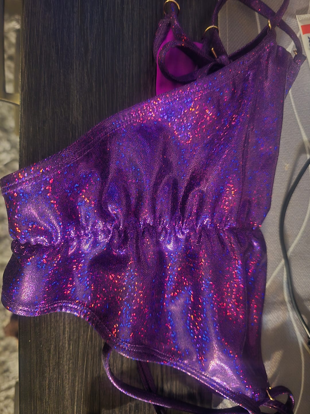 Customer photo review of EDEN SCRUNCH BOTTOM - BLACK GALAXY GLITTER