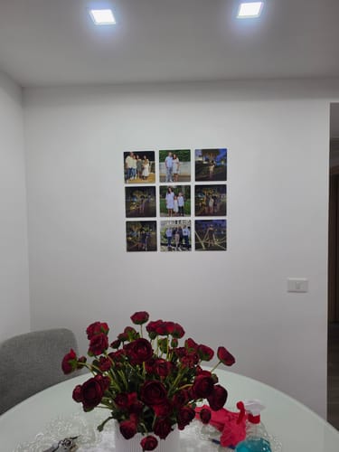 Customer photo review of קיר תמונות מתמגנטות