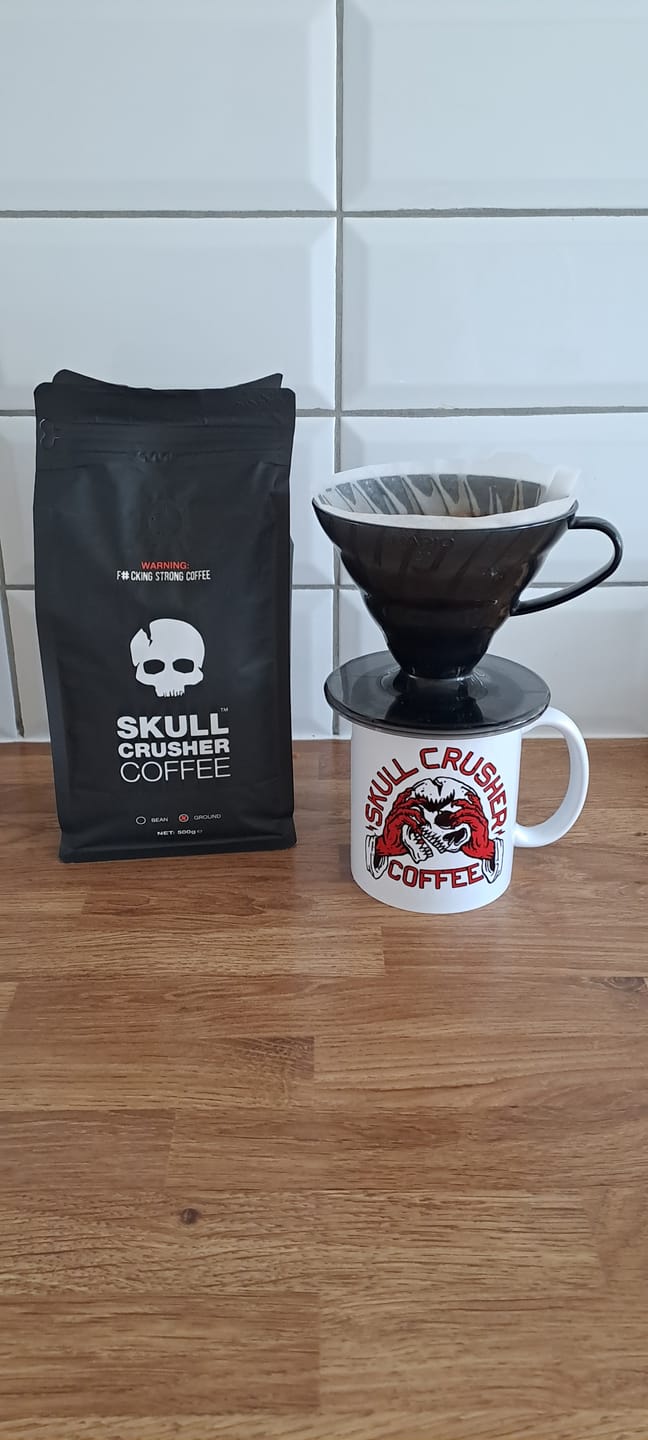 Customer photo review of Skull Crusher - High Caffeine Coffee
