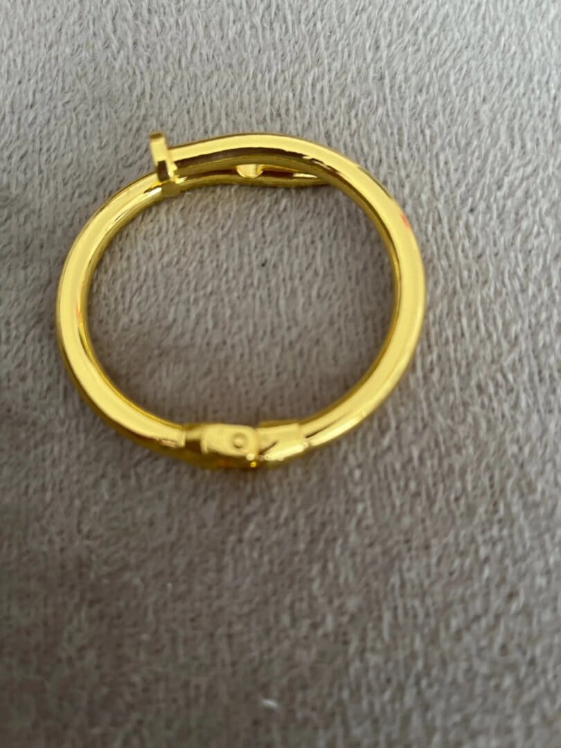 Customer photo review of ARIJ plain stamped pin bangle