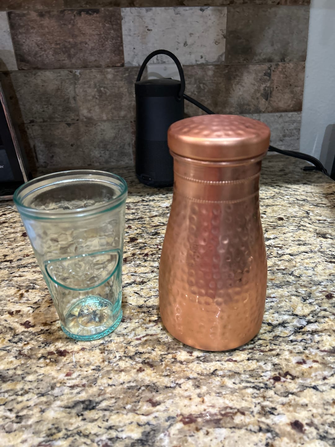 Customer photo review of Himalayan Ayurvedic Bedside Carafe