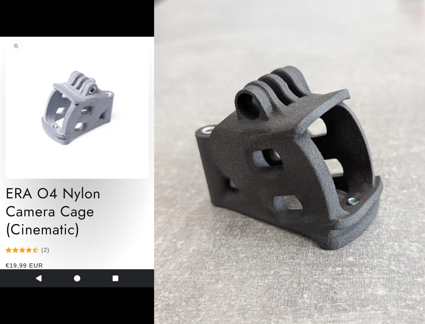 Customer photo review of ERA O4 Nylon Camera Cage (Cinematic)