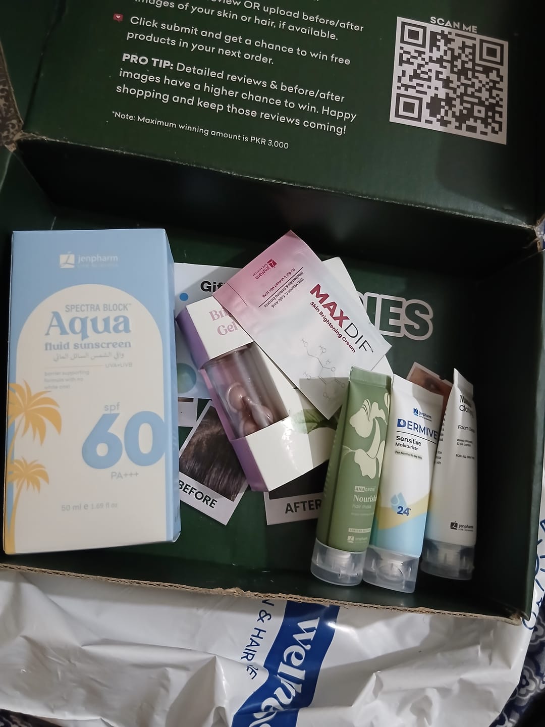 Customer photo review of Spectra Block Aqua Fluid Sunscreen SPF 60 PA+++