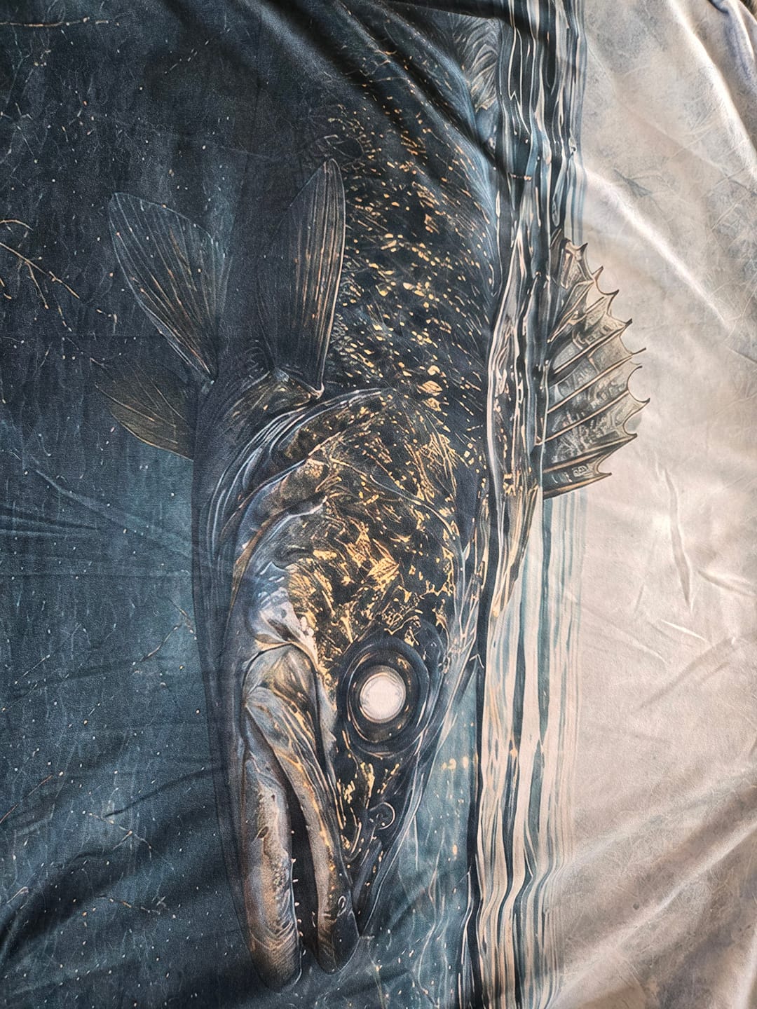 Customer photo review of Performance Fishing Long Sleeve - Misty Timber Walleye - TBT185