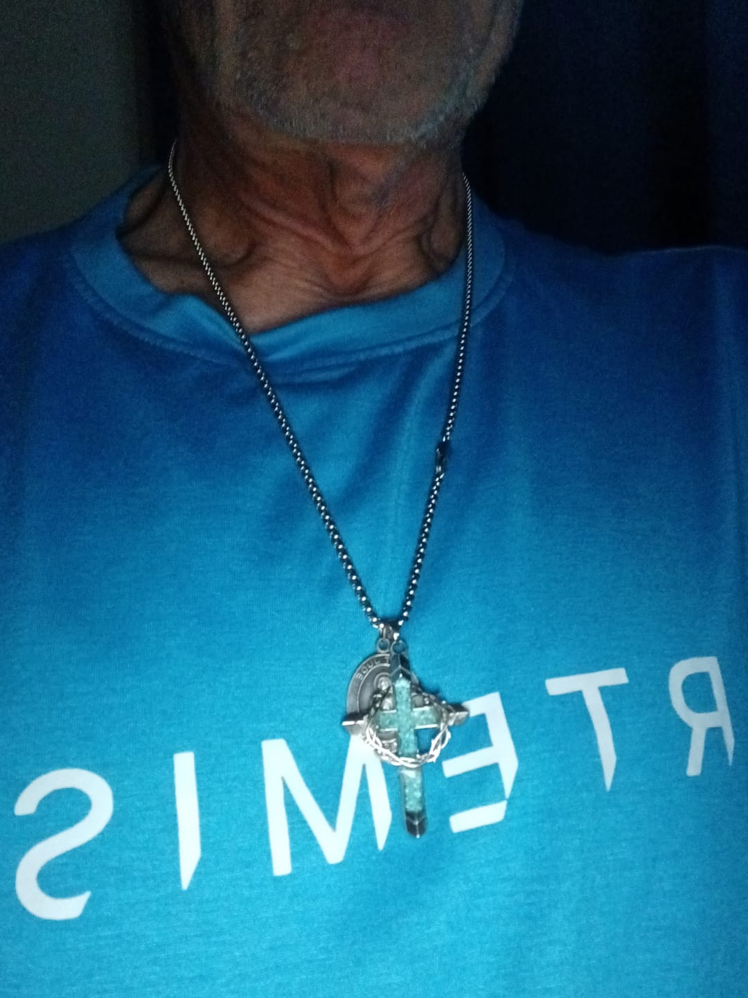 Customer photo review of FREE Today: Thorn-Wrapped Inlaid Cross Pendant Necklace: A Symbol of Christ’s Sacrificial Love