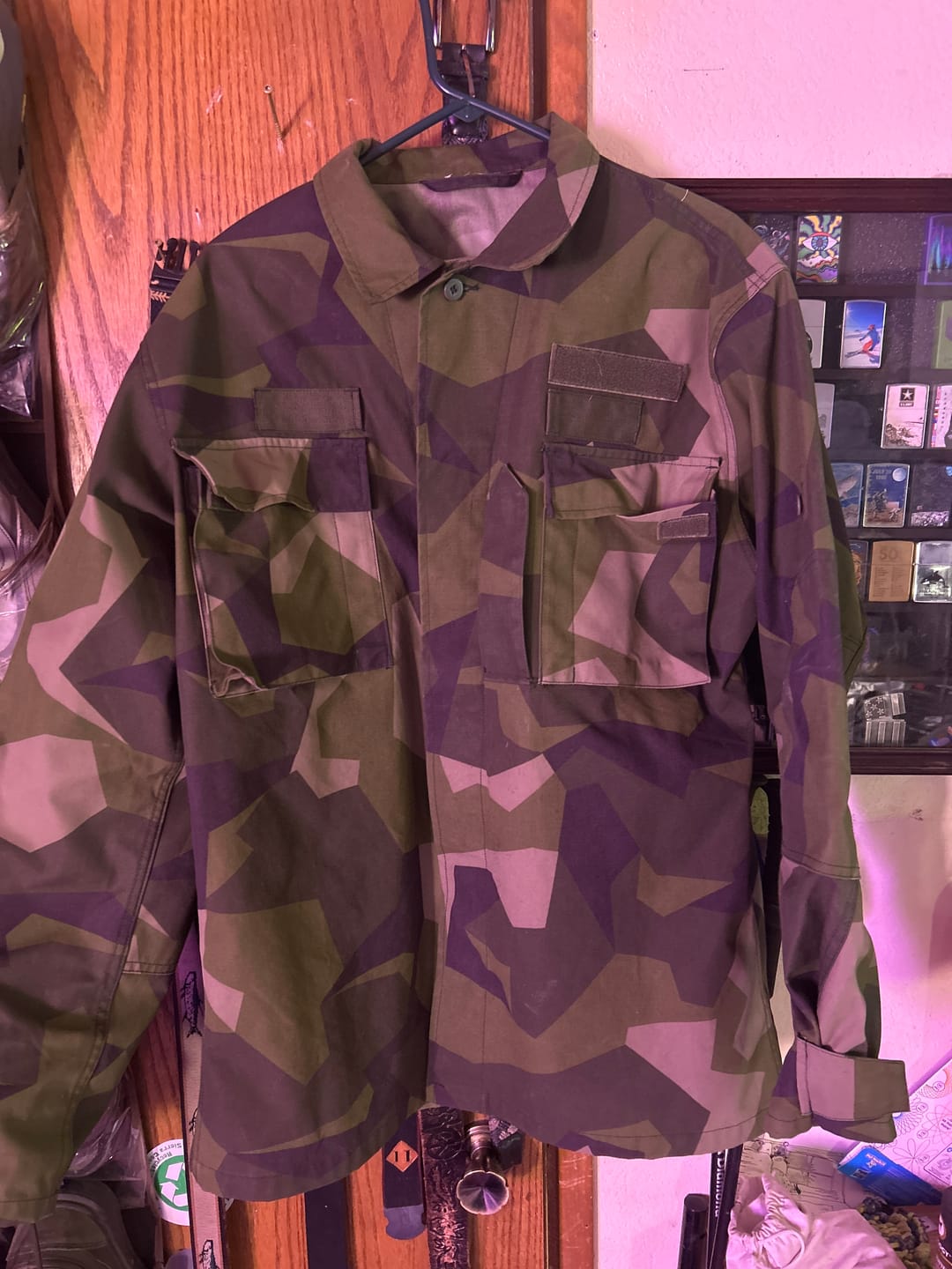 Customer photo review of Original Swedish army M90 jacket splinter camouflage field combat shirt NEW