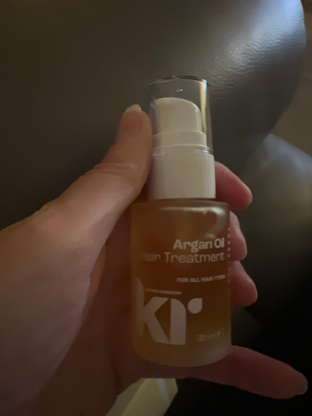 Customer photo review of Argan Oil Hair Treatment 30ml