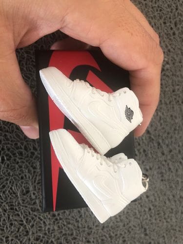 Customer photo review of AJ1 Collection | Mini Sneakers Keychain