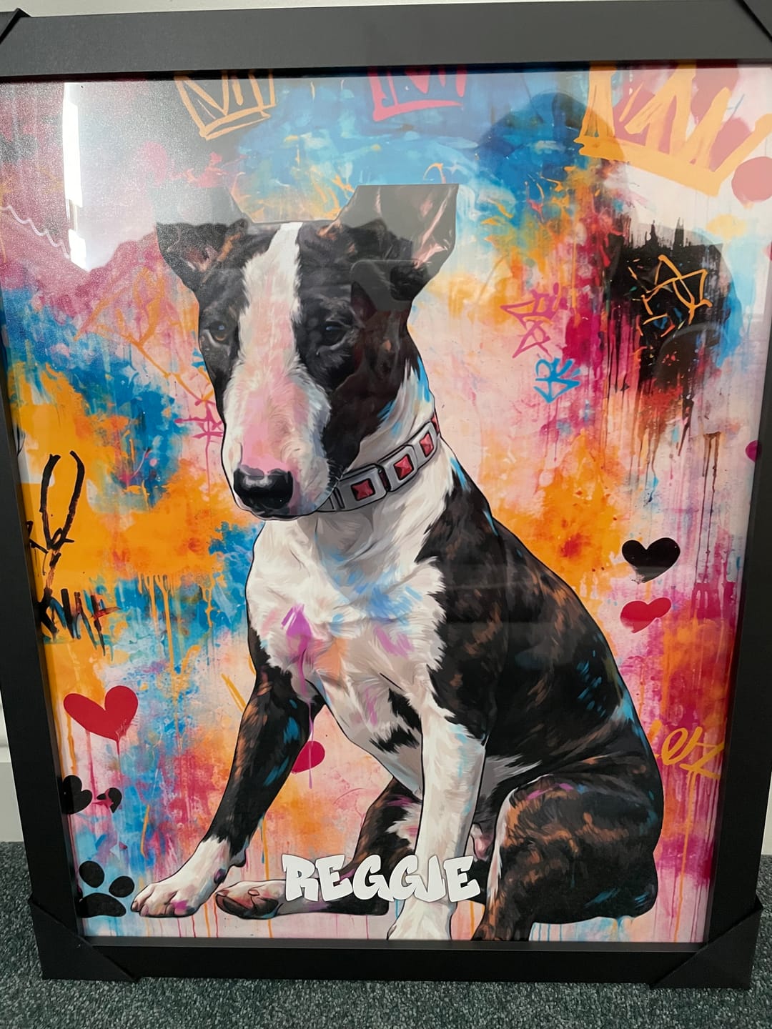Customer photo review of Graffiti -  Personalised Poster