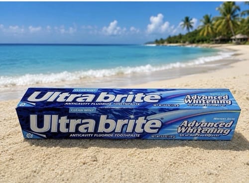 Customer photo review of Ultra Brite - Advanced Whitening Toothpaste, Clean Mint  - 6 Oz - 24 Pack
