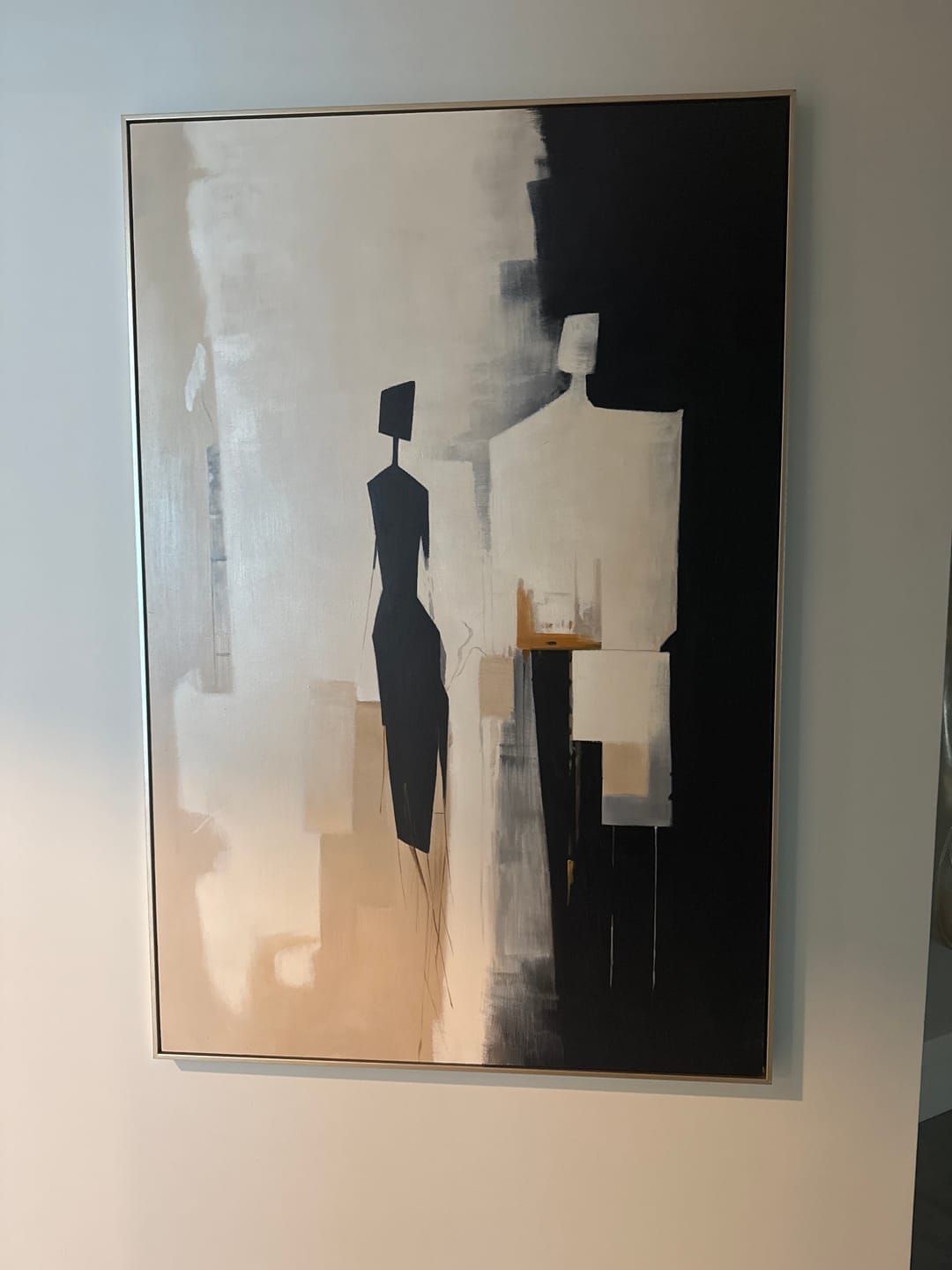 Customer photo review of Noir - Abstract Portrait Wall Art