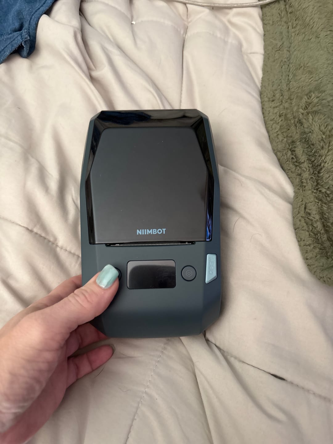 Customer photo review of NIIMBOT M2 Thermal Transfer Label Maker, Smart Color Printing with Phones & PC for Office, Lab, Vial Bottle