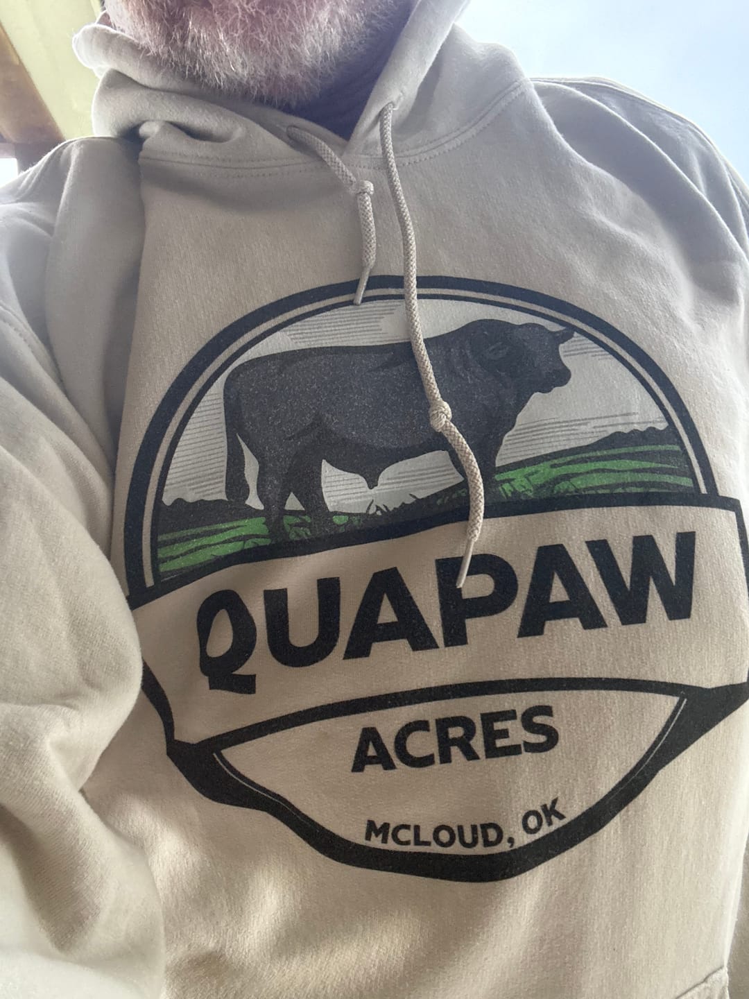 Customer photo review of ANGUS CATTLE FARM CUSTOM HOODIE A1