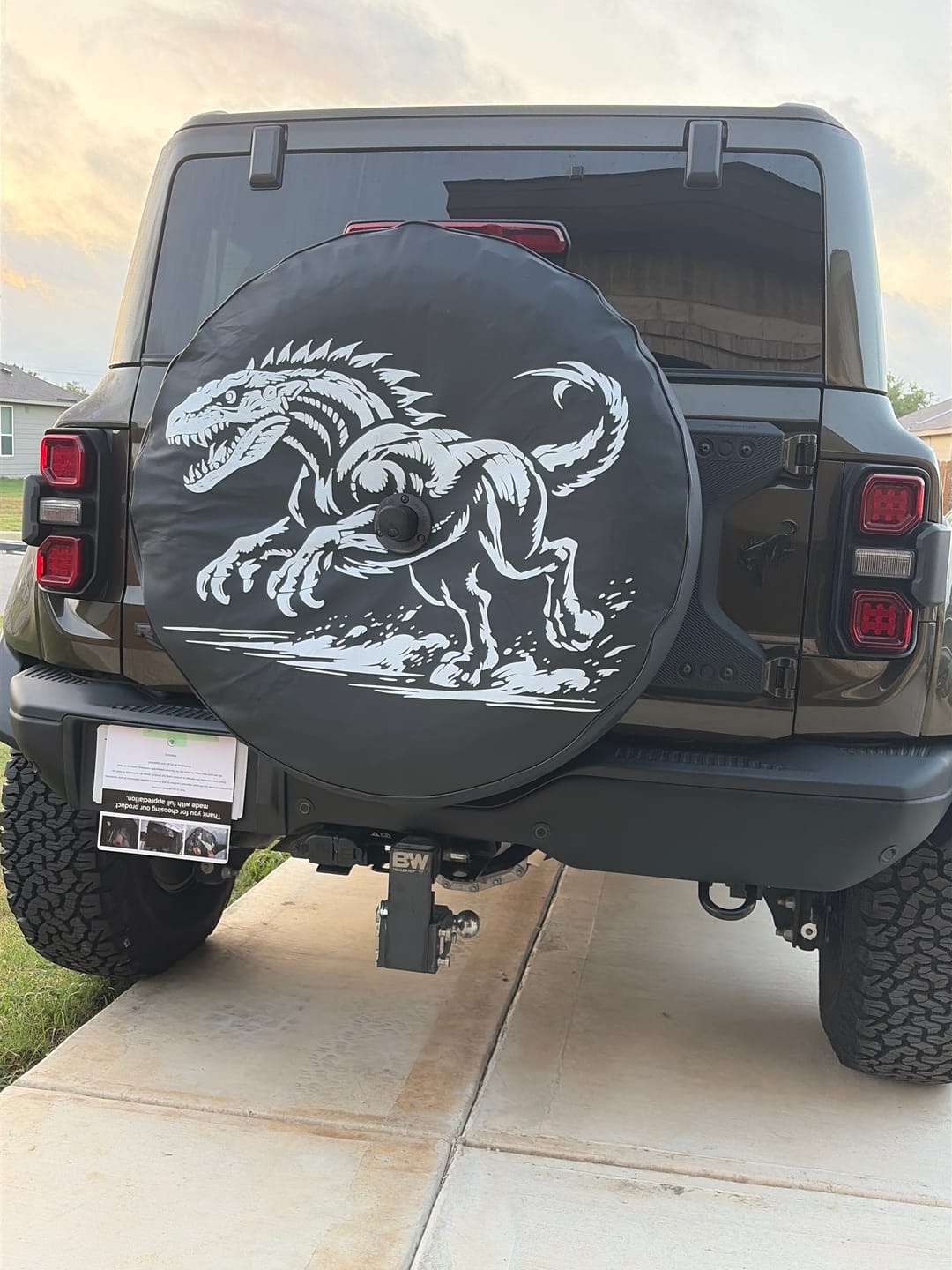 Customer photo review of CUSTOM Ford Bronco Tire Cover