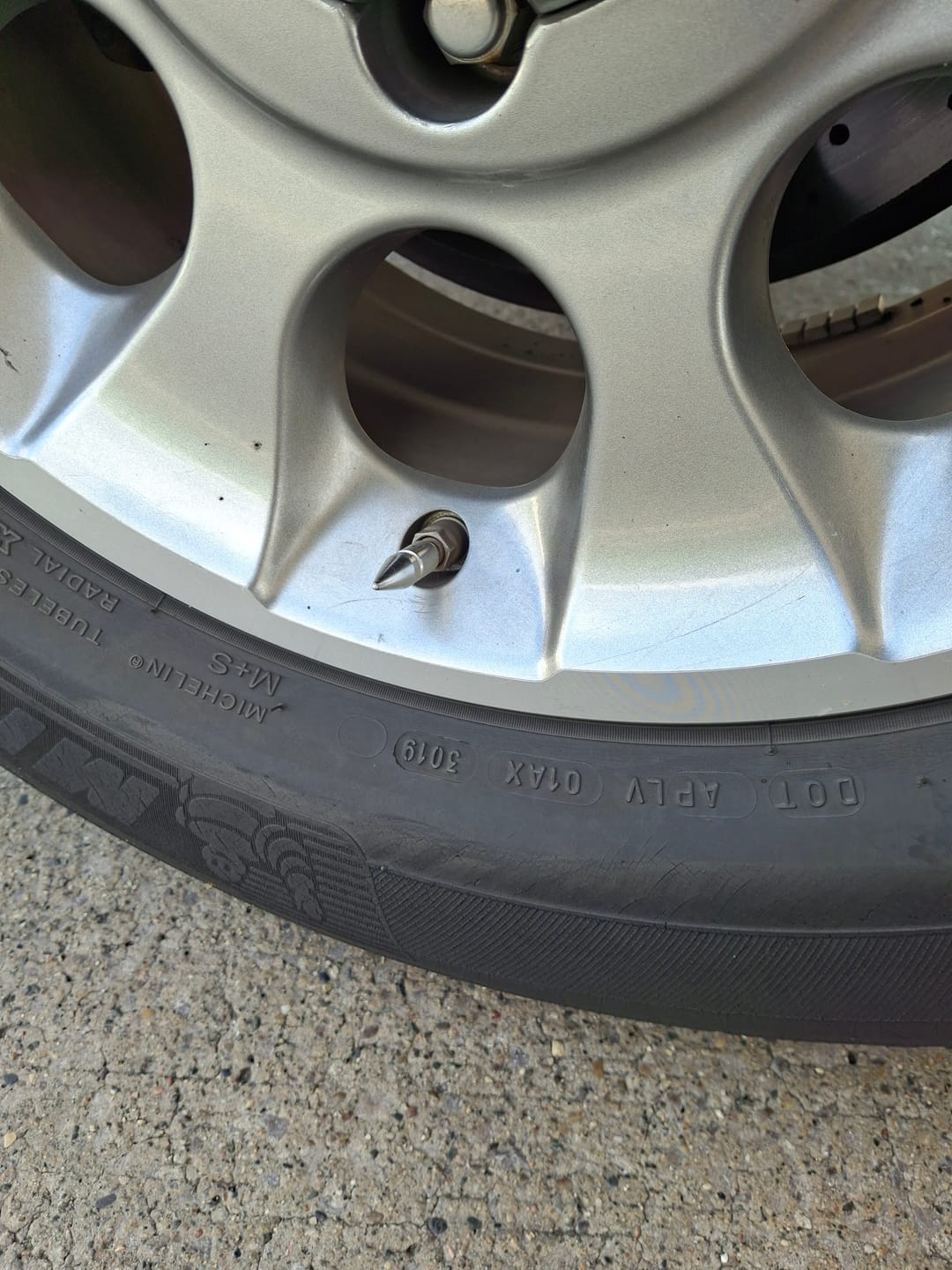 Customer photo review of Spiked Valve Stem Caps