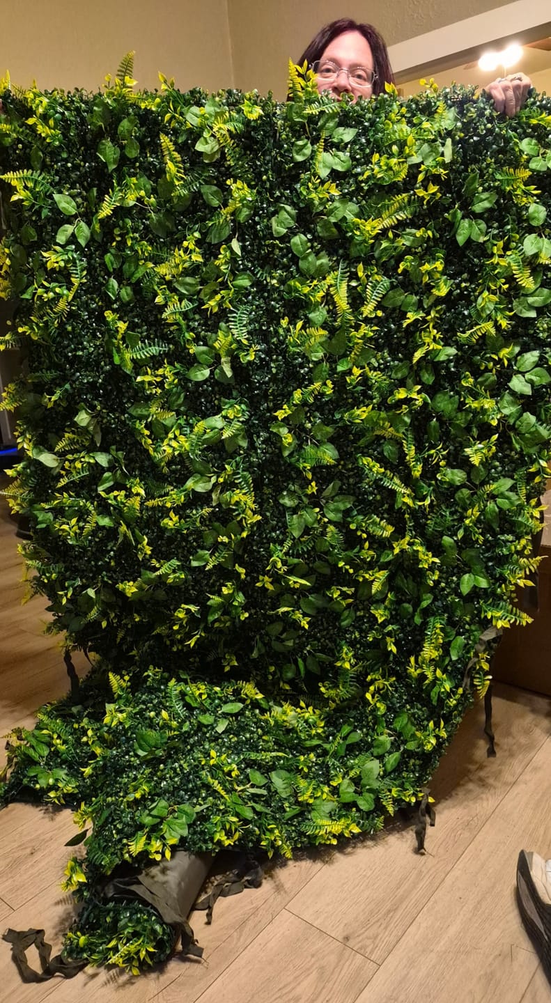 Customer photo review of 8*8ft Artificial Grass Wall Backdrop ALFWL151-Perfect for Weddings, Parties & Event Decor