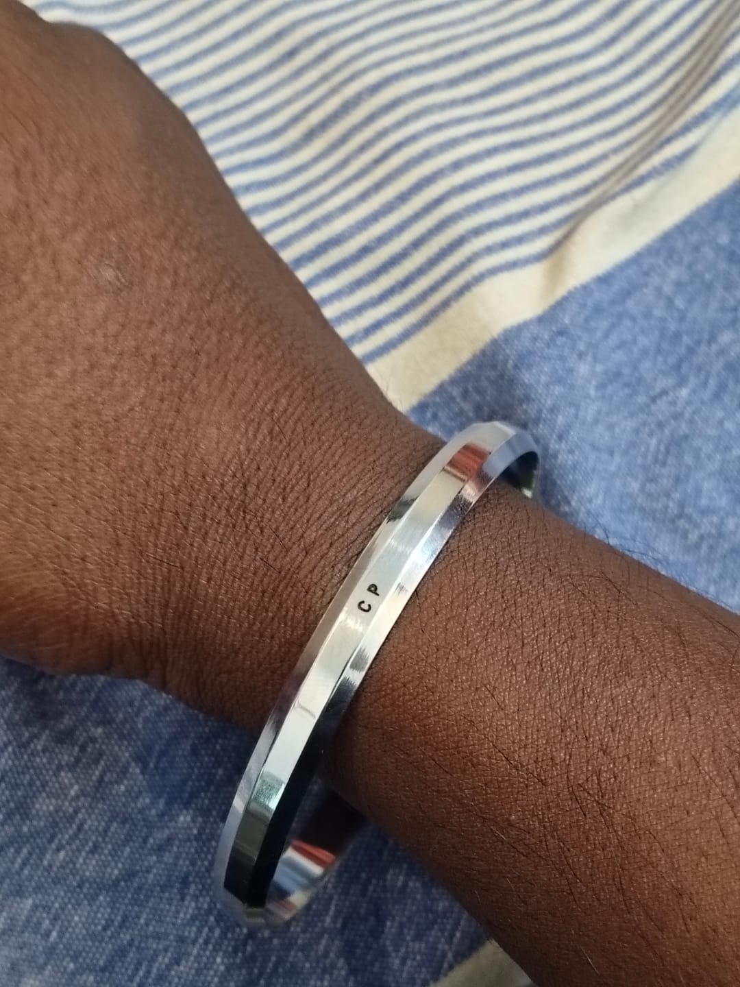 Customer photo review of Personalised Classic Kada
