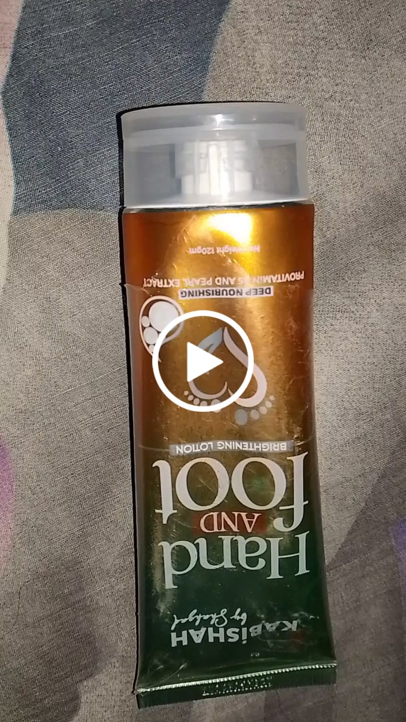 Customer video review of Hand and foot Brightening Lotion