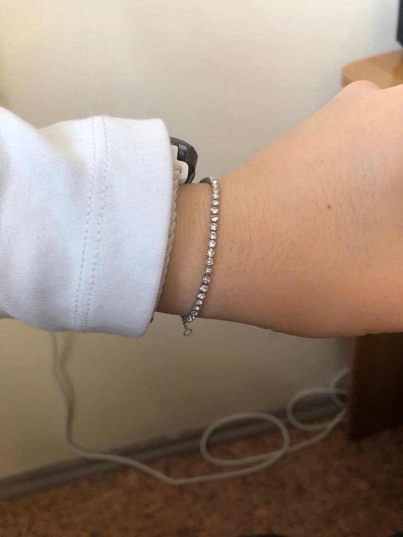 Customer photo review of Monaco Tennis Bracelet