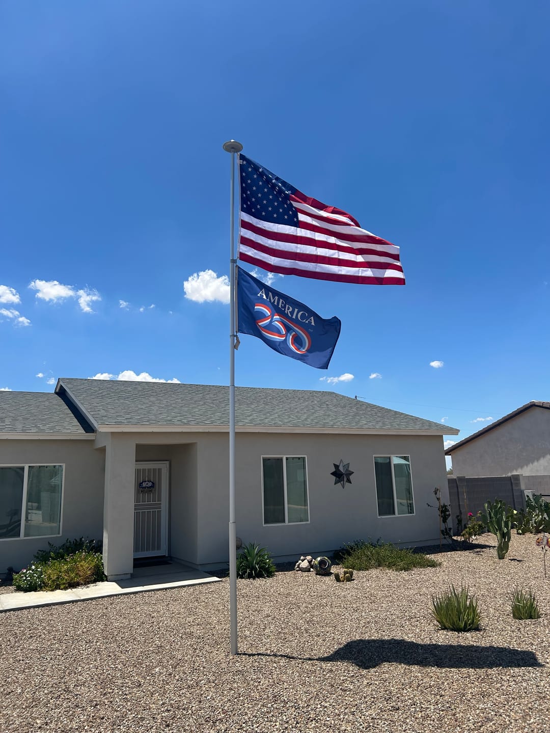 Customer photo review of Ultra Heavy Duty American Flag - 2-ply Polyester - Made In USA