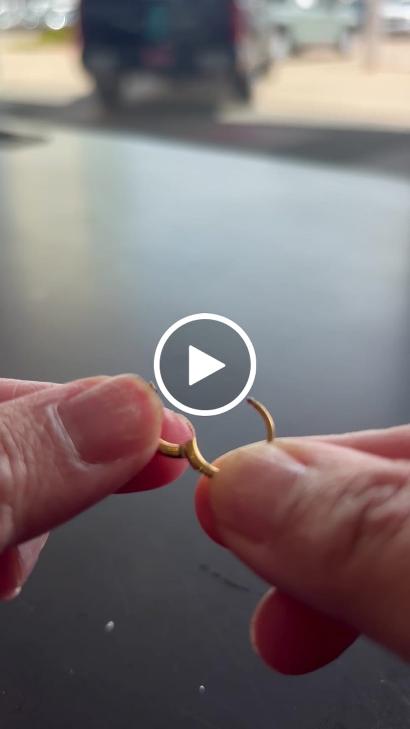 Customer video review of Eternity Hoop Earrings