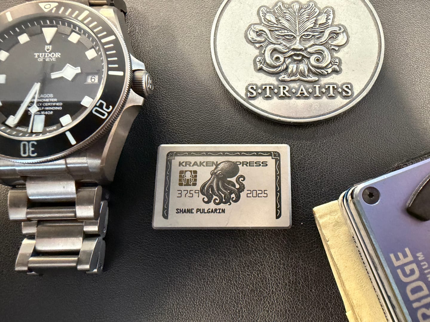 Customer photo review of The Silver Kraken Express Ball Marker | Kraken Titanium Golf Ball Marker