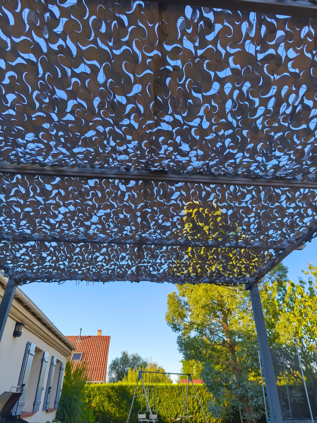 Customer photo review of Filet de camouflage renforcé gris