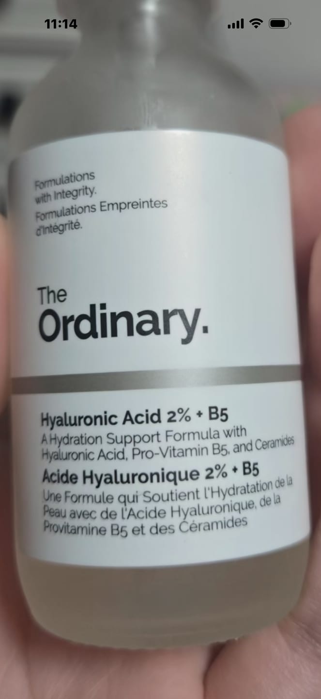 Customer photo review of Hyaluronic Acid 2% + B5 Hydrating Serum