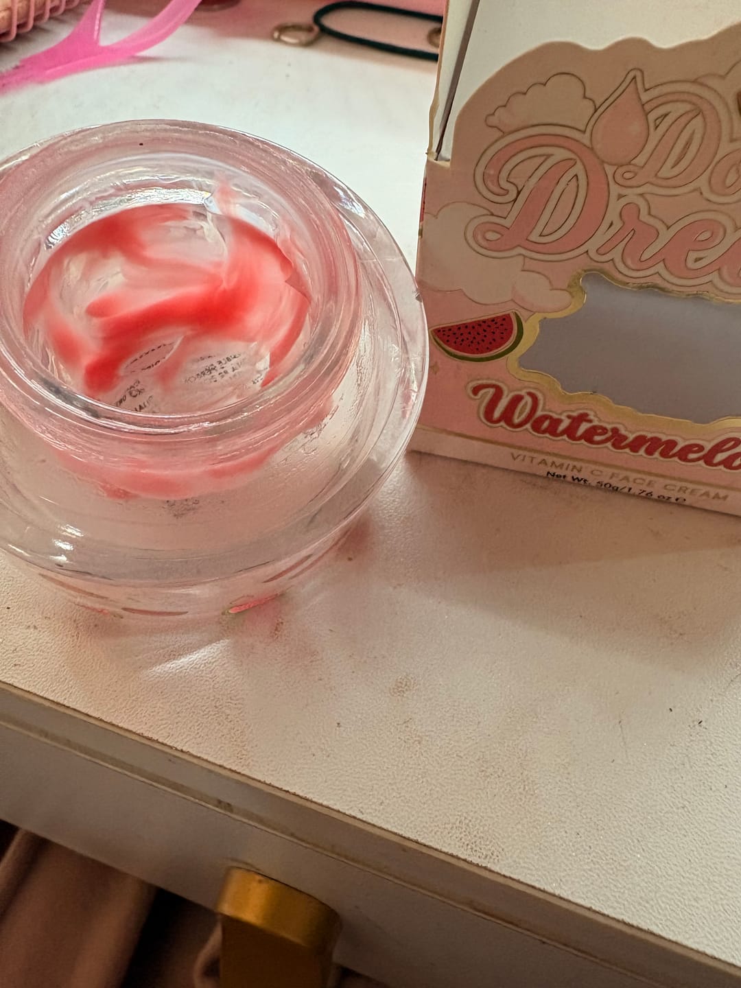 Customer photo review of Dose of Dreams Vitamin C Capsule Face Cream