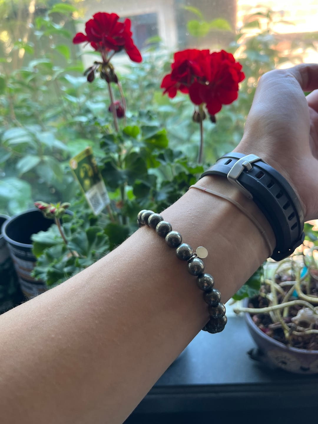 Customer photo review of Pyrite Bracelet