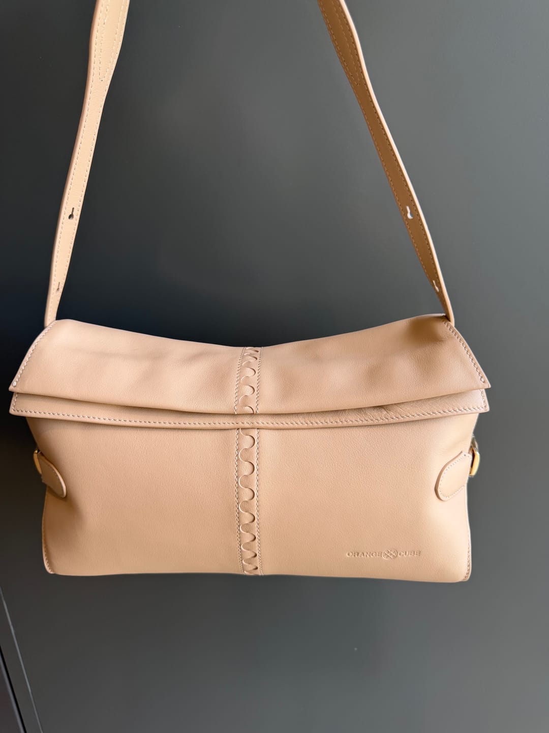 Customer photo review of Fantina Folded Hobo Bag - Brown