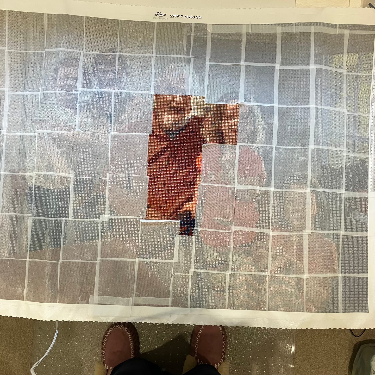 Customer photo review of Worlds Best Customized Diamond Painting Kit