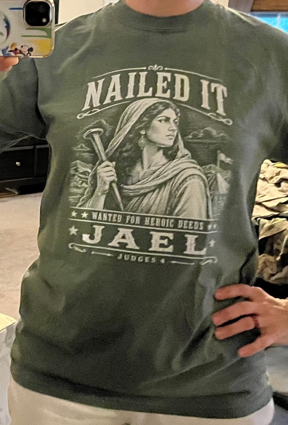 Customer photo review of Jael T-Shirt