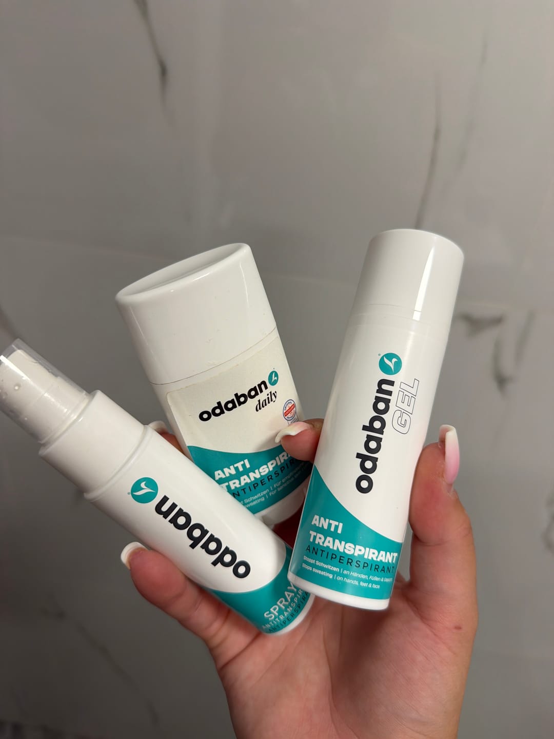 Customer photo review of odaban® Spray Antiperspirant