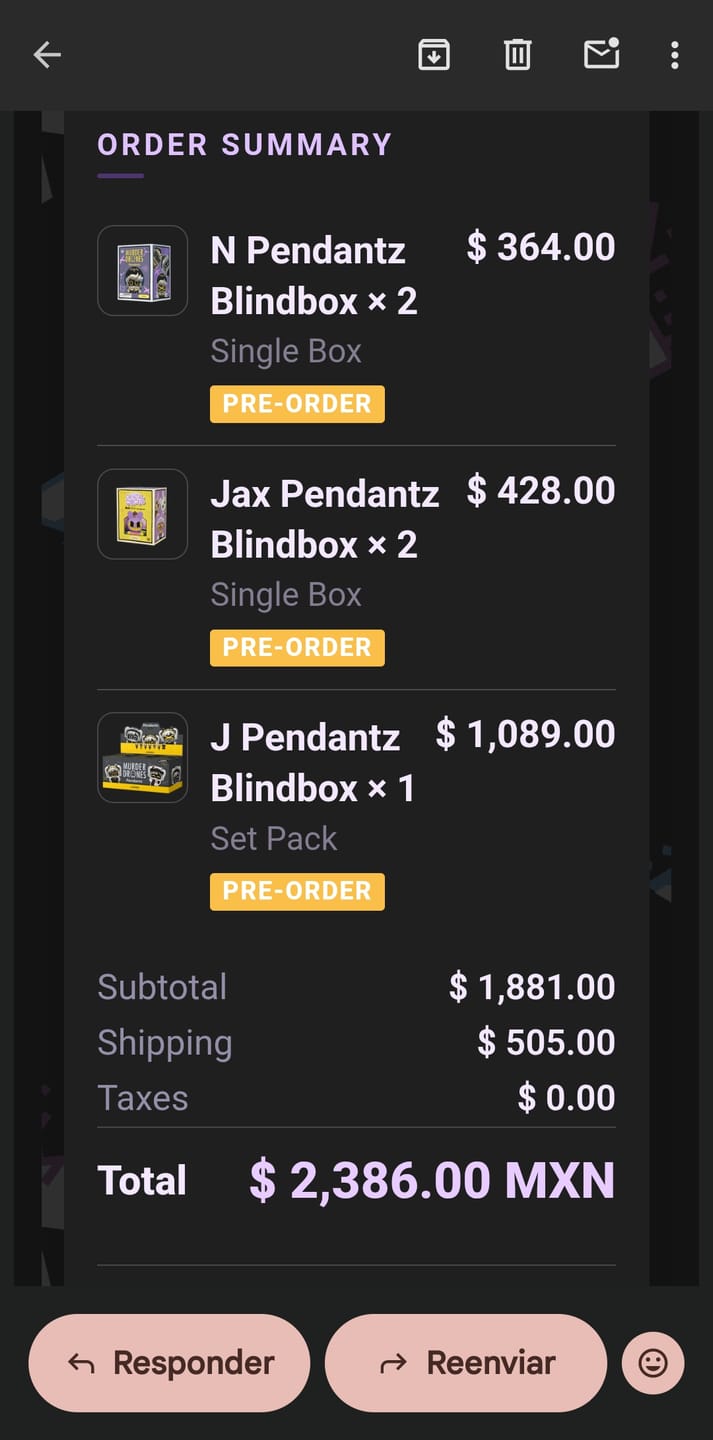 Customer photo review of J Pendantz Blindbox