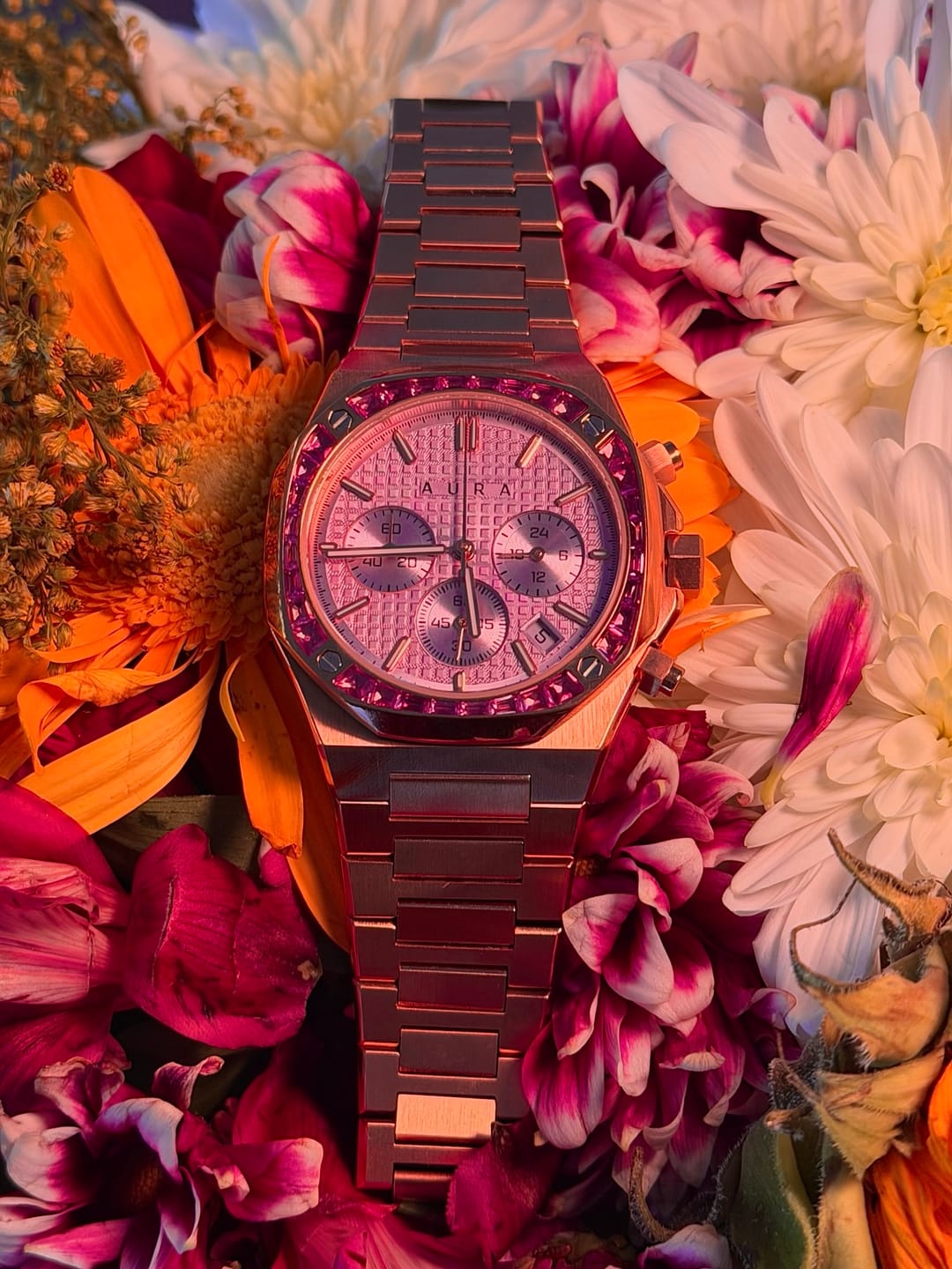 Customer photo review of Chronograph 001: Rose/Lilac