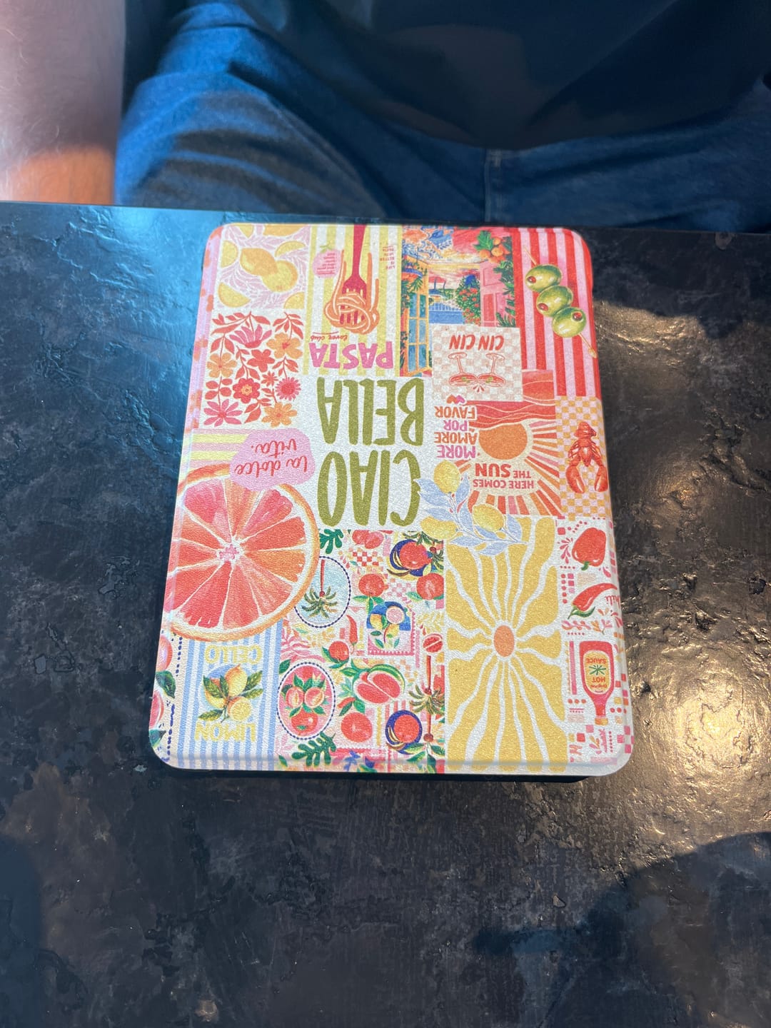 Customer photo review of La Dolce Vita E-Reader Case