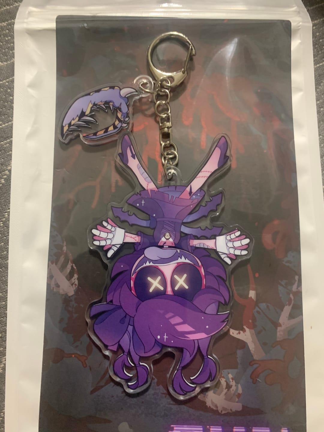 Customer photo review of Cyn Hang Tail Keychain