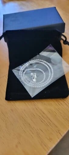 Customer photo review of Monaco Tennis Choker Necklace