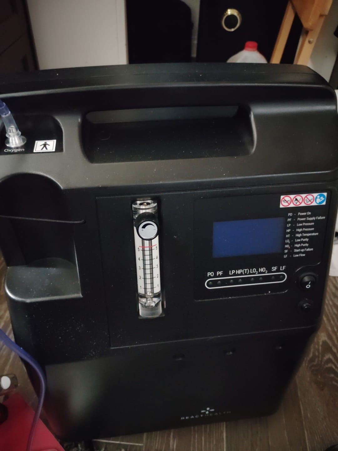 Customer photo review of React Health Phoenix 5L Oxygen Concentrator