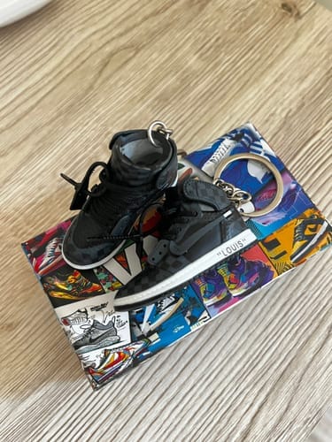Customer photo review of Off-White Collection | Mini Sneakers Keychain