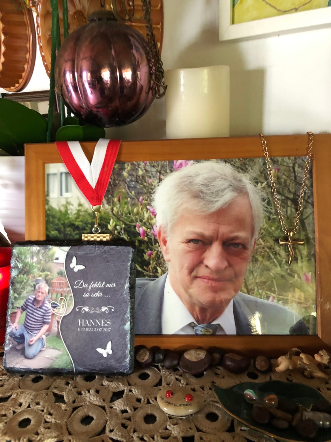 Customer photo review of Du fehlst uns so sehr ... - Individuelle Schieferplatte