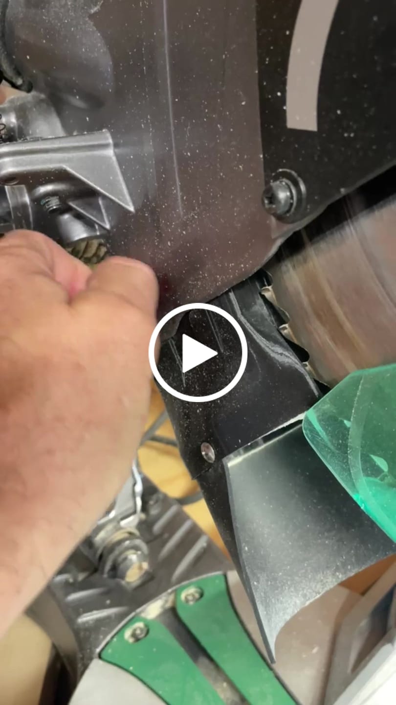 Customer video review of Dust Collection Chute for Metabo/Hitachi 12" Miter Saw