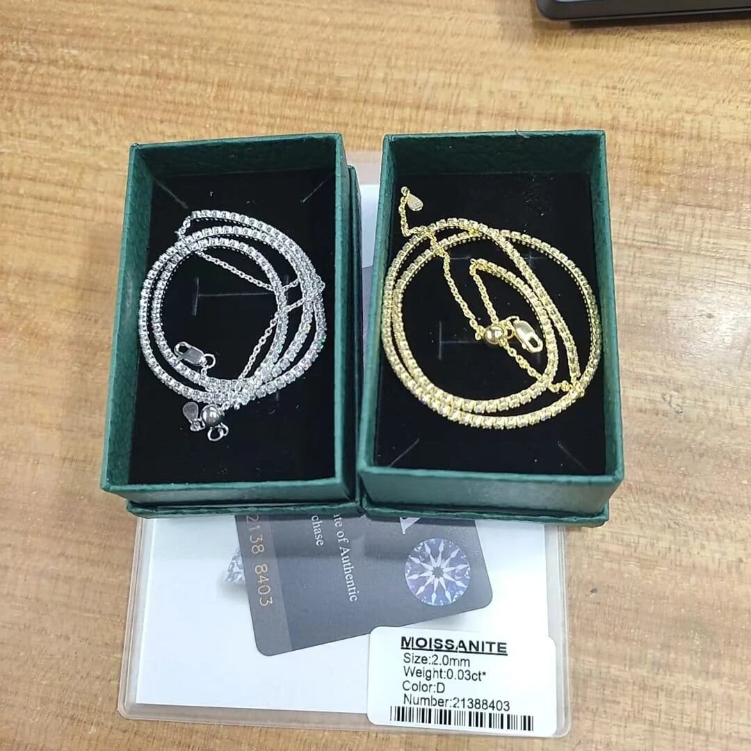 Customer photo review of Monaco Tennis Choker Necklace