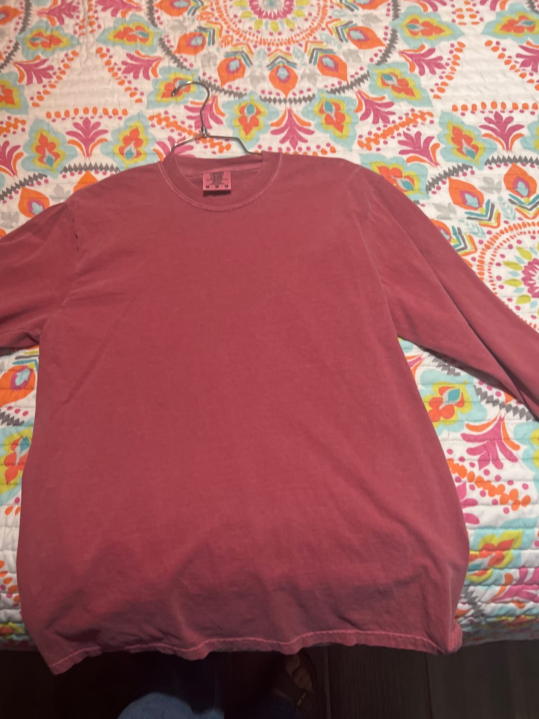 Customer photo review of Comfort Colors Long Sleeve Blank