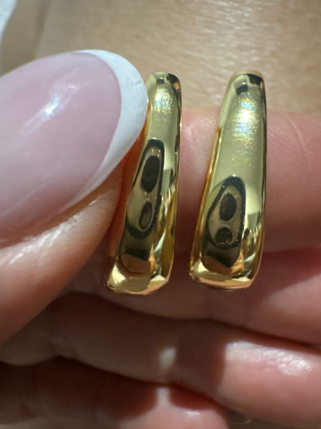 Customer photo review of Pendientes Aros Oval