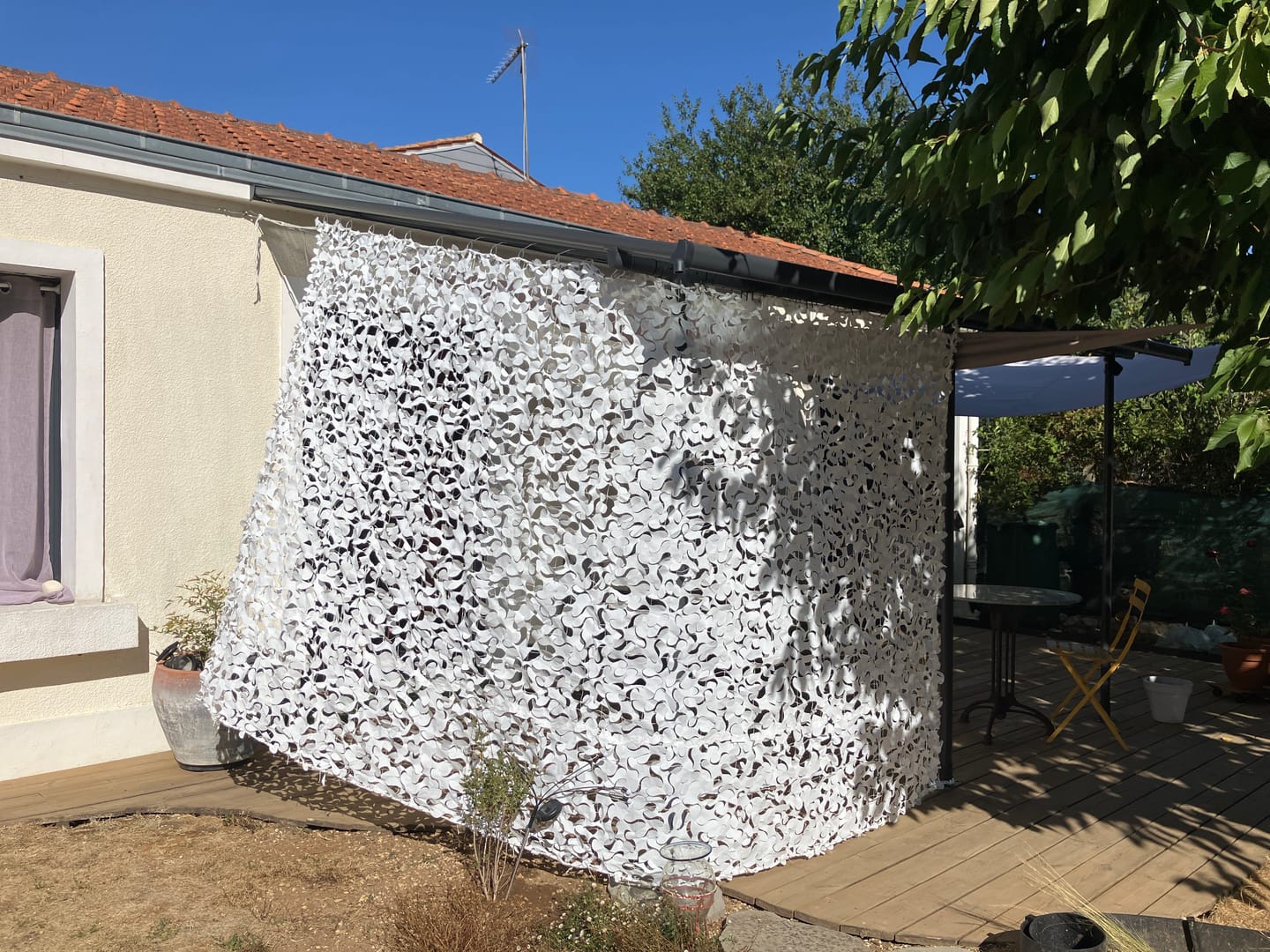 Customer photo review of Filet de camouflage brise vue